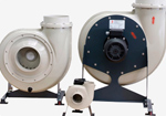 Fume extraction fans are developed to handle heavy corrosive fumes, vapours, contaminated air and aggressive gases